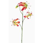 Gloriosa de imitación TIANA, fucsia-verde, 80cm, Ø8-15cm
