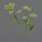 Rama decorativa de cornejo JOSIA con capullos, blanco-verde, 50cm