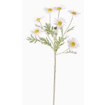 Margarita de plástico LEONIA, blanca, 60cm, Ø5cm