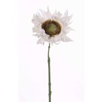 Girasol de plástico JANIKA, blanco, 60cm, Ø13cm