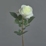 Rosa de plástico BRINA, blanca, 70cm