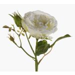 Rosa artificial CESCA, crema, 40cm