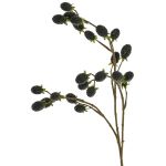 Rama artificial de zarzamora URUMA con frutos, negra, 90 cm