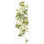 Planta colgante artificial de Scindapsus NAVIRT con soporte, verde-blanco, 90cm