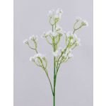 Flor textil de gypsophila CECILIA, blanca, 70 cm, Ø 1 cm