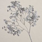 Gipsófila de plástico MARLIESE, plateada, 65 cm, Ø 1-1,5 cm