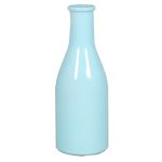 Botella de vidrio ANYA, azul claro, 18cm, Ø6,5cm
