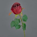 Flor decorativa de rosa KLONI, roja, 50 cm, Ø 5,5 cm