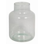 Florero SIARA de vidrio, transparente, 20cm, Ø15cm