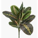 Planta artificial de arrowroot SITULA con varilla, verde-rojo, 30 cm
