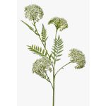 Rama artificial de milenrama THUBAN, color crema, 60 cm, Ø 6-7 cm