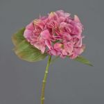 Kunstblume Hortensie AMARILDO, pink-grün, 50cm, Ø16cm