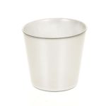 Maceta de cristal ALENA, plata, 12,5cm, Ø13,3cm