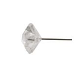 Dekonadeln MELORIA in Kunststoffbox, Diamantkopf, 100 Stück, klar, Ø0,5cm