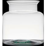 Vaso para velas KARIN EARTH de cristal, reciclado, transparente, 19cm, Ø19cm