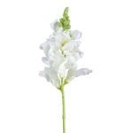 Flor artificial de boca de león SIRKALE, blanca, 40 cm, Ø 11 cm