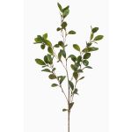 Rama artificial de rusco LOVRIS con flores, verde-amarillo, 90cm
