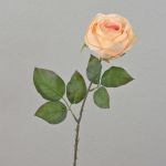 Rosa artificial FINAKAS, color albaricoque, 65cm, Ø9cm