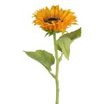 Flor artificial de girasol ZOMFREN, amarilla, 50 cm