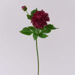 Dalia artificial WERNYT, rojo burdeos, 45 cm, Ø 10 cm