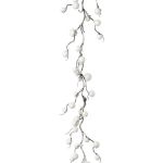 Kunstgirlande Baumwolle BAZU, weiß, 180cm