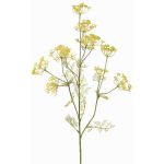 Rama decorativa de eneldo WINCENT con flores, amarilla, 80 cm, Ø 5-7 cm