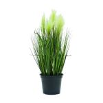 Esparto artificial TIMEA con panículas, verde, 60cm