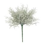 Plastikpflanze Gitterkraut CHENJIA, Steckstab, grau-weiß, 25cm