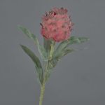 Dekoblume Artischocken Blüte LANQIN, burgunderrot, 60cm, Ø7cm