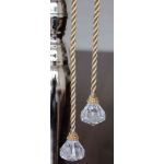 Cordón para colgar de Navidad TAYLER con bolas acrílicas, dorado, 40cm, Ø3cm