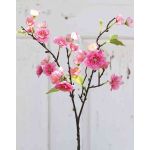 Künstlicher Kirschblütenzweig SOEY mit Blüten, rosa-pink, 45cm, Ø2-4,5cm