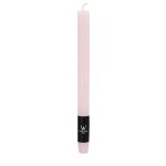 Vela larga AURORA, rosa claro, 27cm, Ø2,2cm, 10h - Made in Germany
