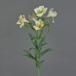 Lirio de plástico AUBERTA, verde-blanco, 75cm, Ø6cm