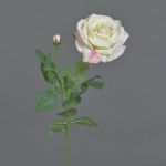 Rosa textil JANINE, rosa pálido, 70cm, Ø12cm