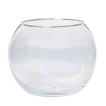 Porta velas TOBI OCEAN, bola/redondo, transparente, 15cm, Ø11,5cm/Ø16cm