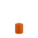 Vela votiva / vela de pilar MAEVA, naranja, 8cm, Ø6cm, 29h - Hecho en Alemania