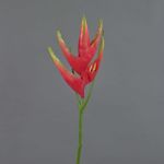 Flor de Heliconia de plástico TOMKE, rojo-verde, 80cm, Ø30cm