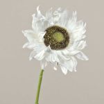 Girasol de plástico JANIKA, crema, 60cm, Ø12cm