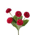 Margarita de plástico HEIKE con varilla, fucsia, 25cm, Ø4,5cm