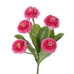Margarita de plástico HEIKE con varilla, rosa, 25cm, Ø4,5cm