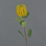 Flor sintética Banksia CONAKIR, amarilla, 55cm