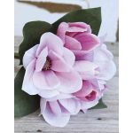 Kunst Magnolienstrauß KAYLE, rosa-pink, 30cm, Ø25cm