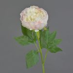 Kunstblume Pfingstrose SEDFY, creme-zartrosa, 60cm, Ø10cm