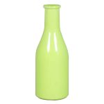 Botella de vidrio ANYA, verde claro, 18cm, Ø6,5cm