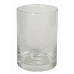 Portavelas de cristal BRIAN OCEAN, transparente, 15cm, Ø10cm