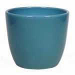 Pequeña maceta de flores TEHERAN BASAR, cerámica, azul océano, 8,5cm, Ø10,5cm