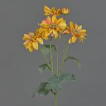 Textilblume Chrysantheme INDALI, orange-gelb, 65cm, Ø6,5-8cm