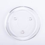 Soporte para velas redondo de cristal VINCENTIA, transparente, Ø14cm