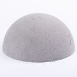 Media bola de esponja floral YERAY para flores artificiales, gris, 13cm, Ø25cm