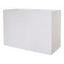 Jardinera rectangular NALTIS de plástico, blanca, 100 x 40 x 70 cm